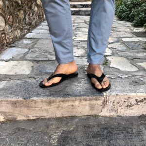 Men's Flip Flops Handmade Greek Leather Sandals Brown