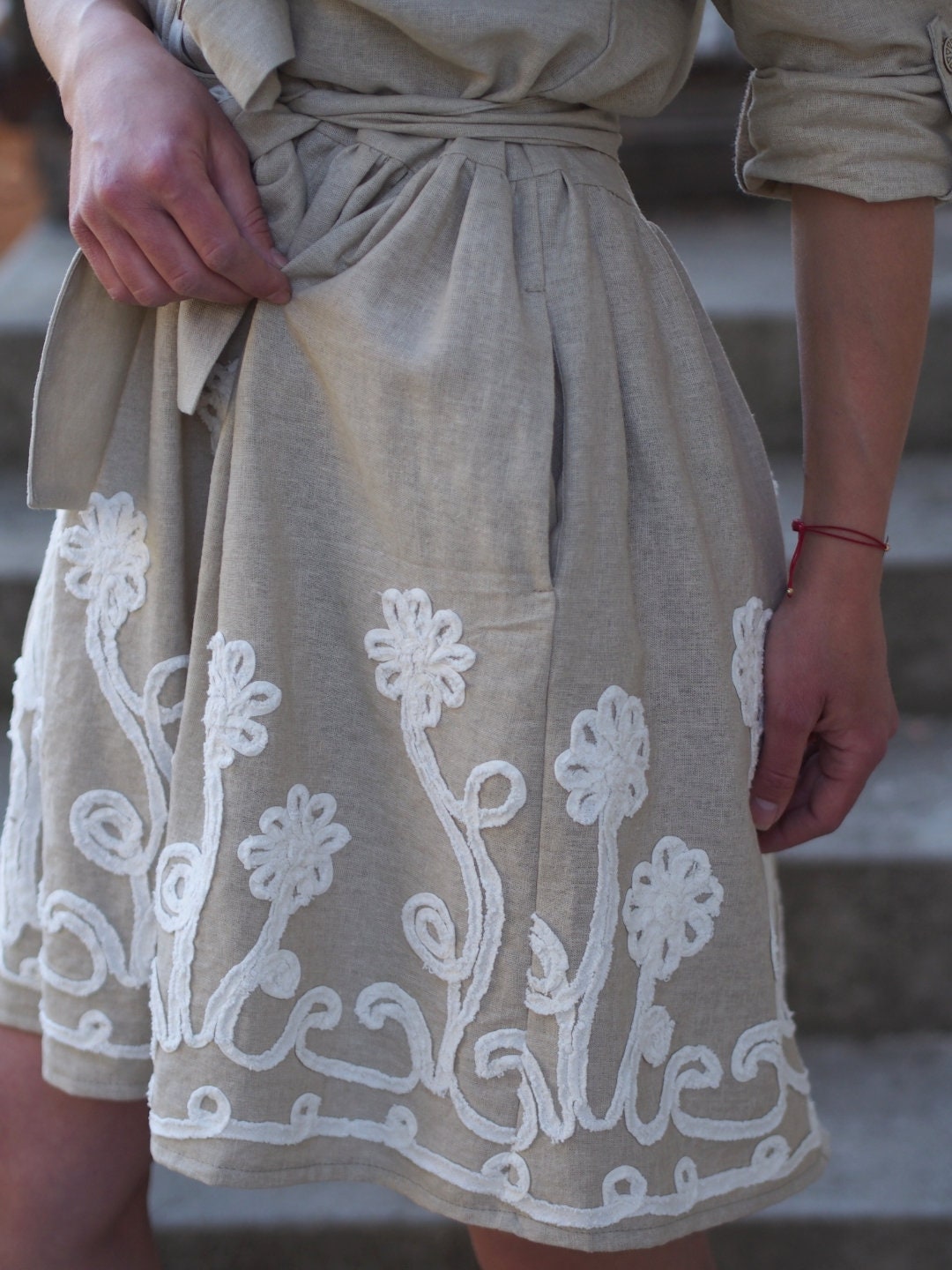Women Linen Dress/beige Women/summer Dress/oversize Dress/linen Summer Dress/women