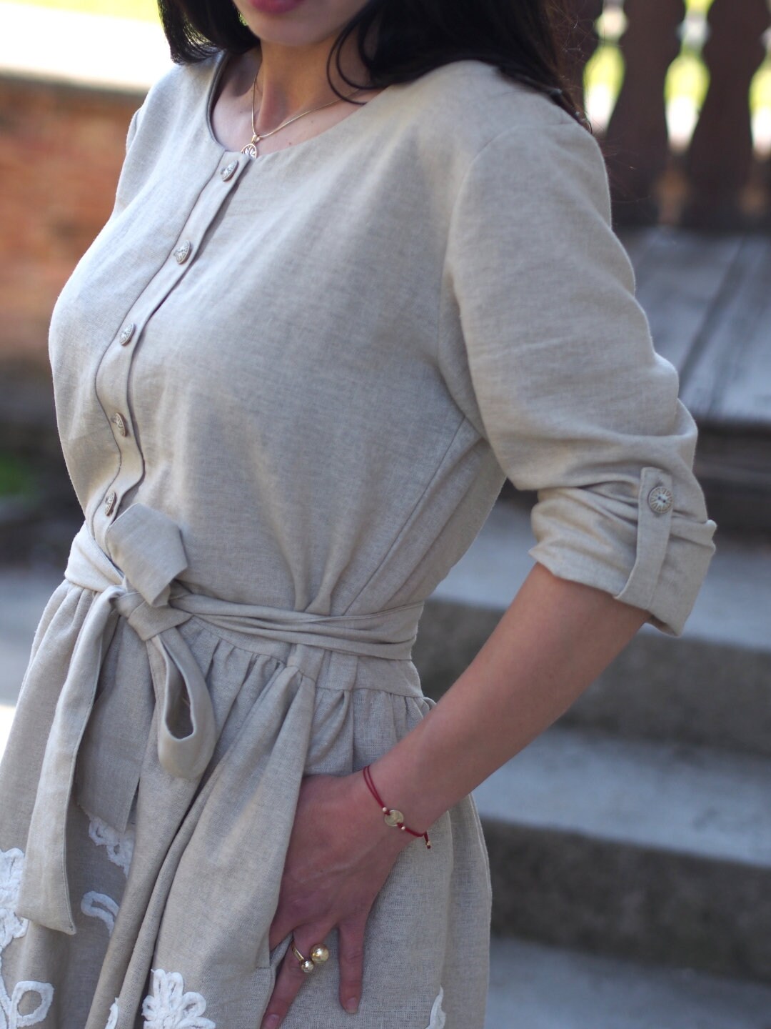 Loose Linen Dress Women Maxi Summer For Oversized