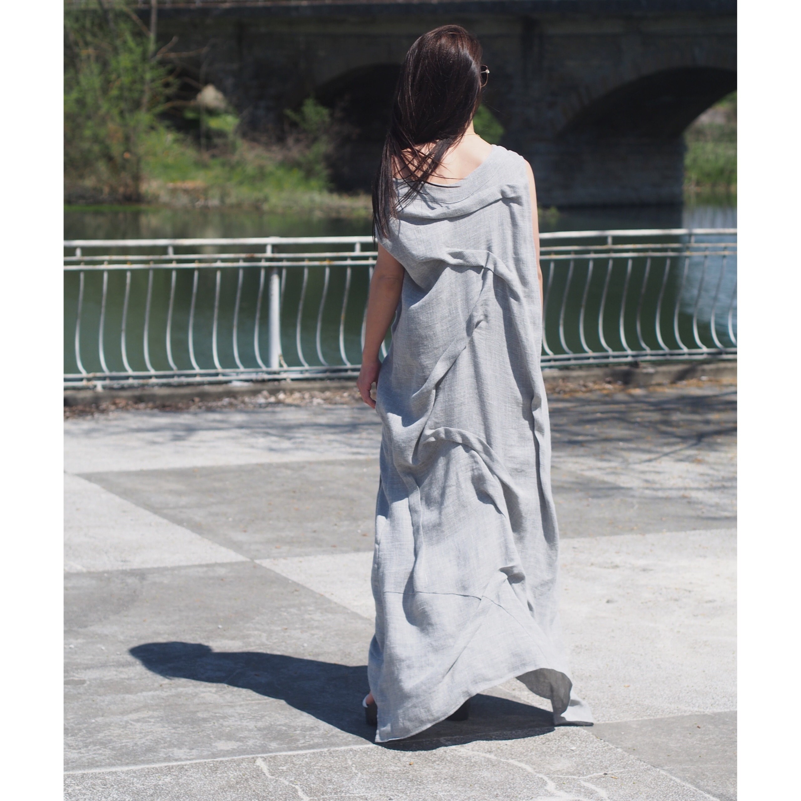 Extravagant Long Dress Women Maxi Linen Casual Spring