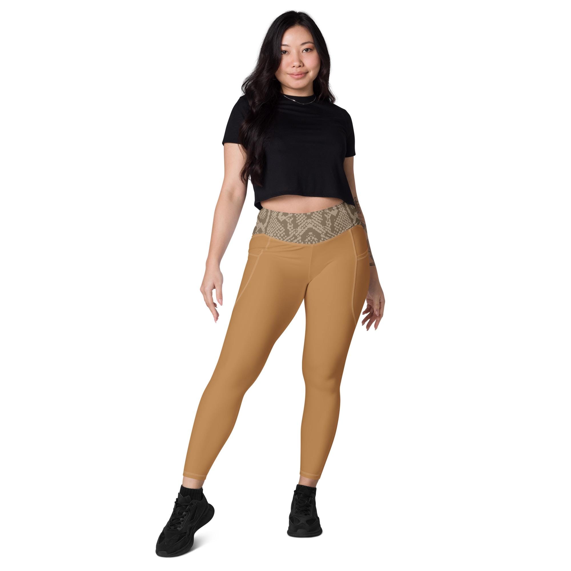 Brown Leggings With Pockets