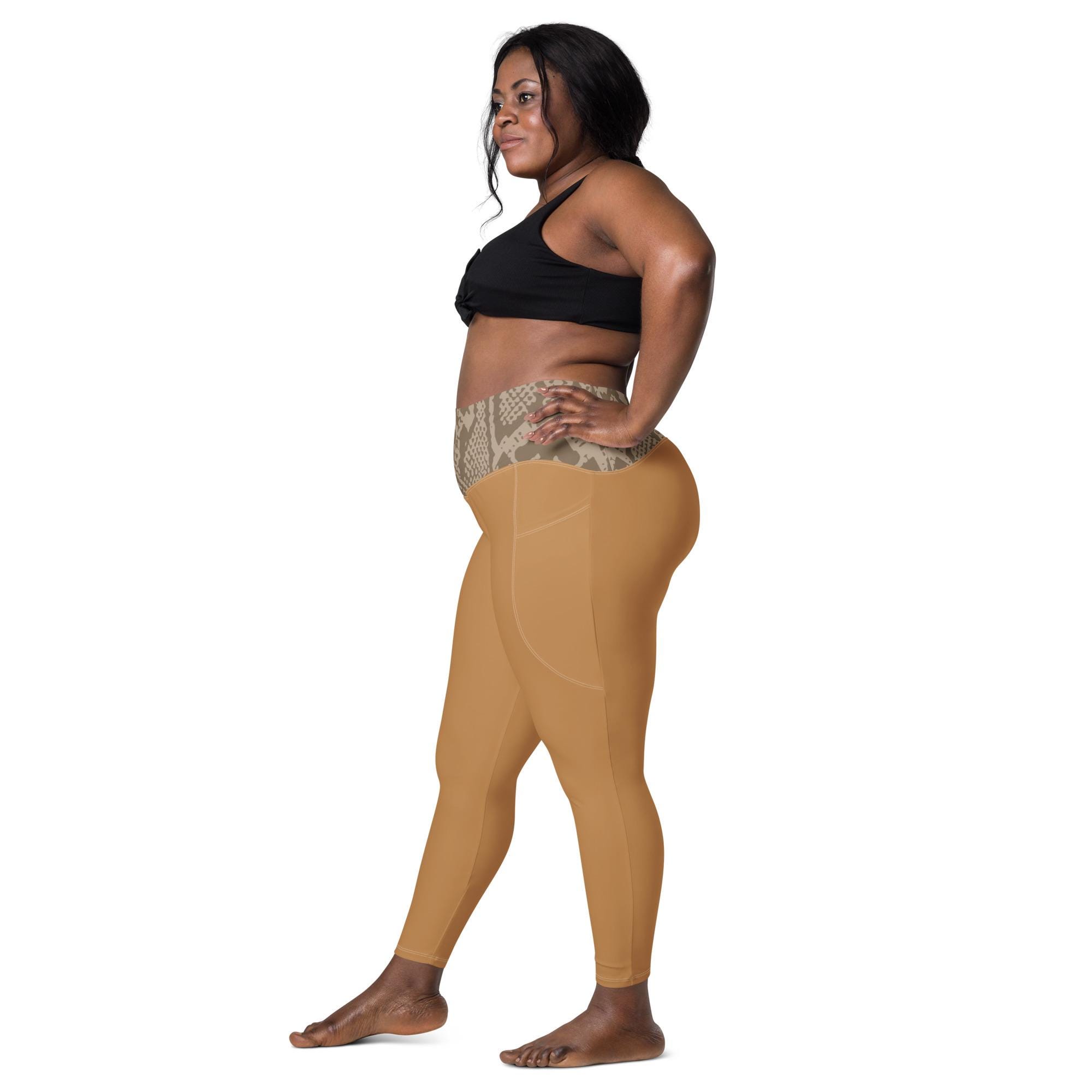 Brown Leggings With Pockets