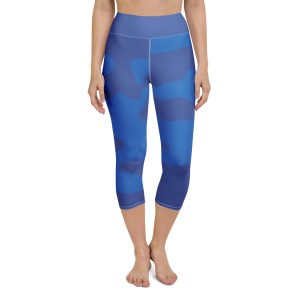 Yoga Capri Blue Camo Leggings