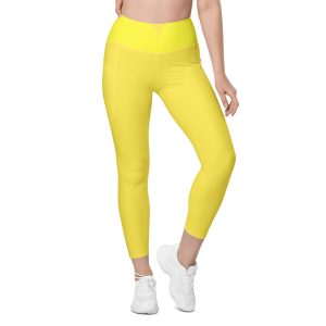 Yellow Leggings With Pockets