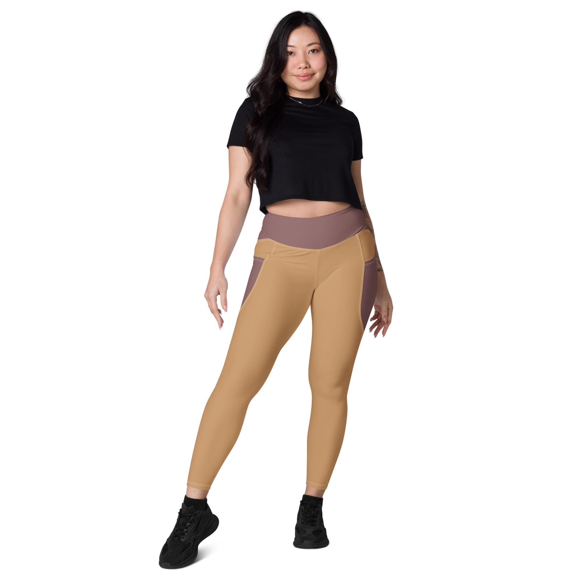 Brown Leggings With Pockets