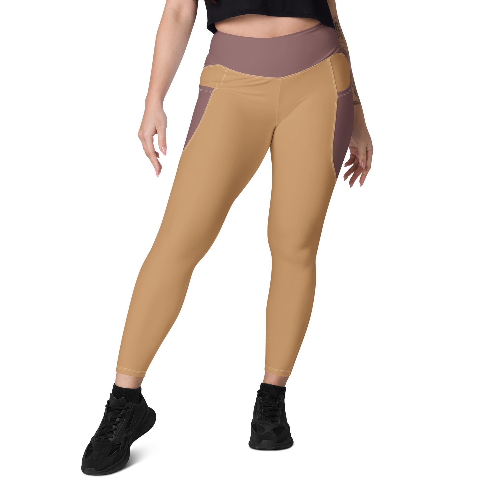 Brown Leggings With Pockets