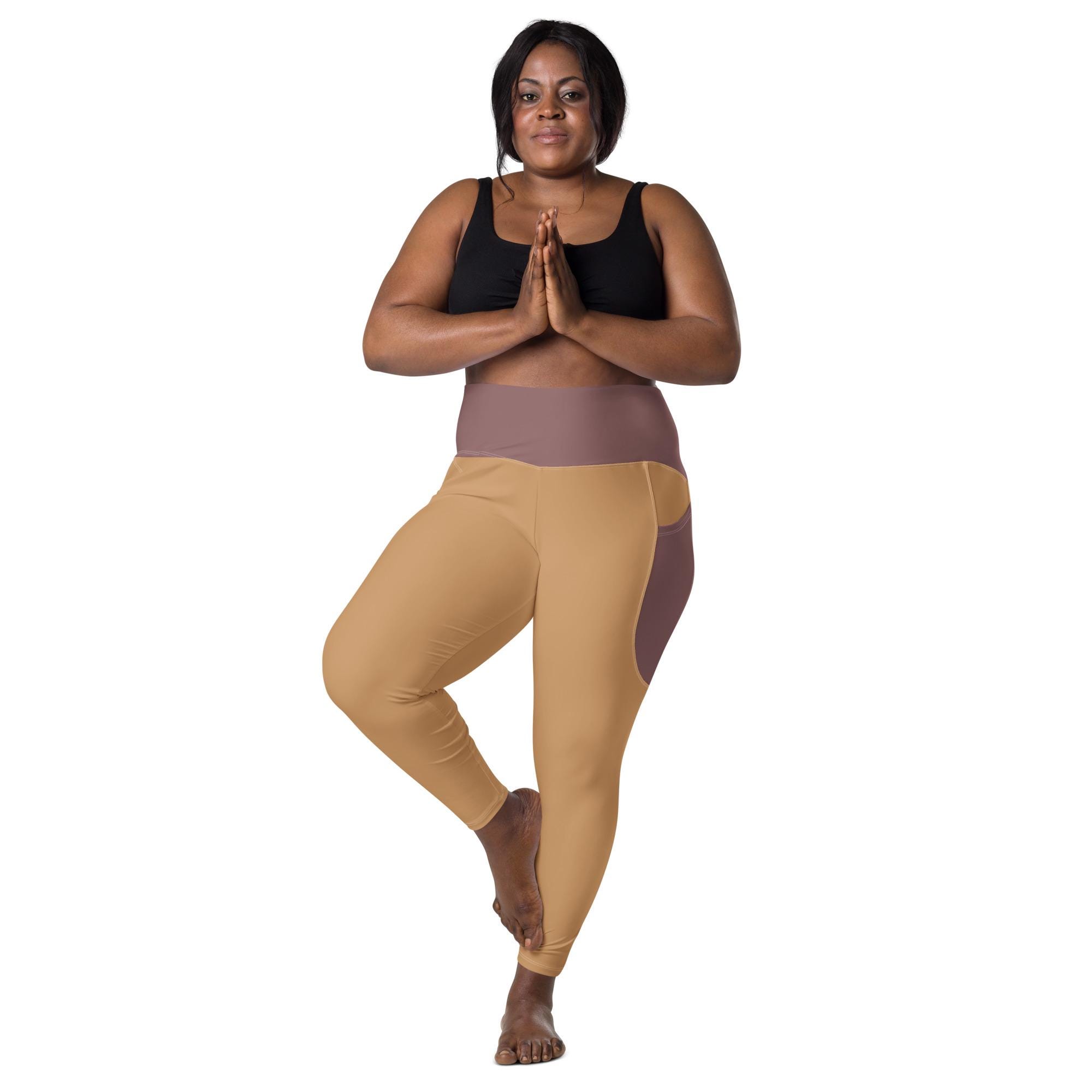 Brown Leggings With Pockets