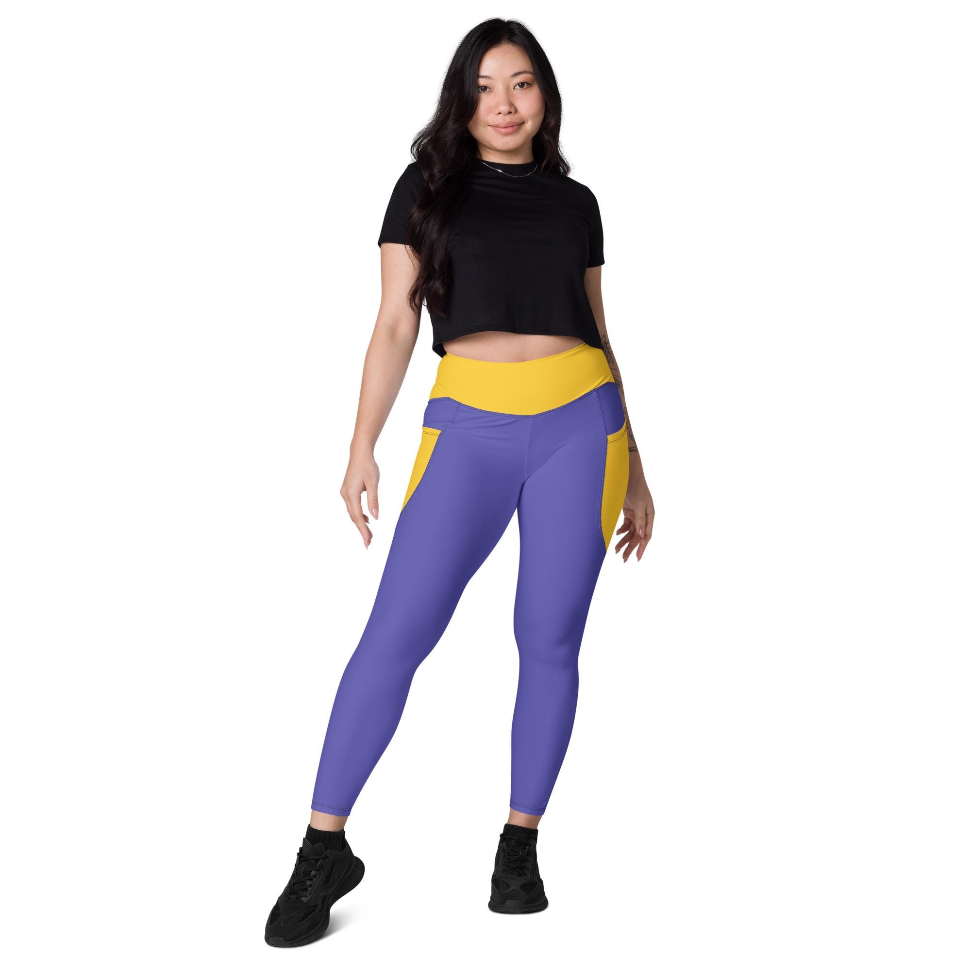 Purple Leggings With Pockets